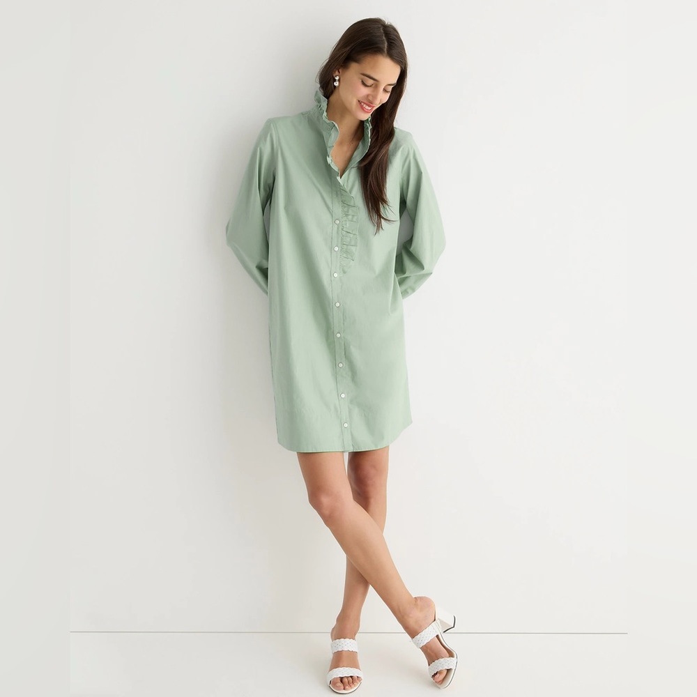 J.Crew Cottage shirtdress in cotton poplin BP840
